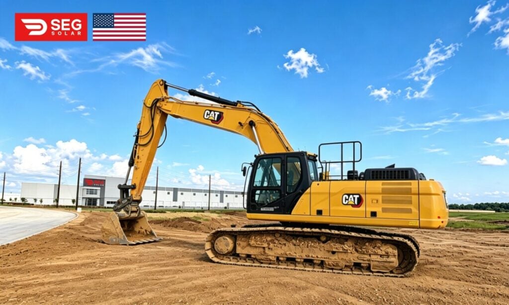 Construction at a SEG Solar project.