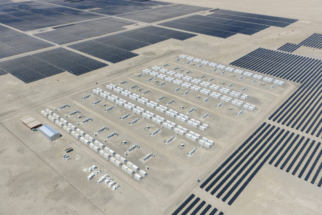 A render of a ContourGlobal solar-plus-storage project.