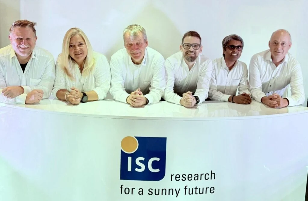The ISC Konstanz management team, including Dr Gerhard Mathiak (third from left).