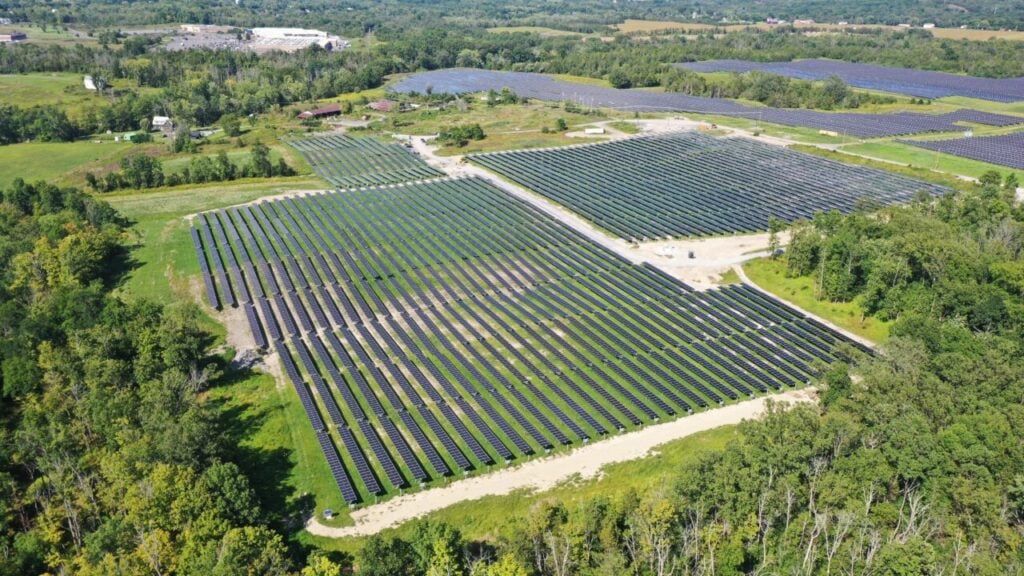 PureSky Energy's Clover Meadow community solar project in New York state.