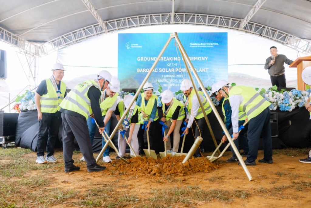 Levanta Renewables' groundbreaking ceremony for the Barotac Viejo solar-plus-storage project in the Philippines.