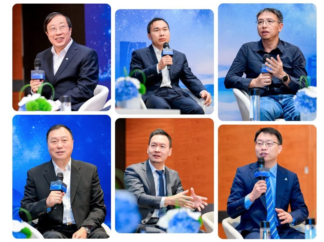 Executives from solar PV and energy storage companies at TUV Rheiland event