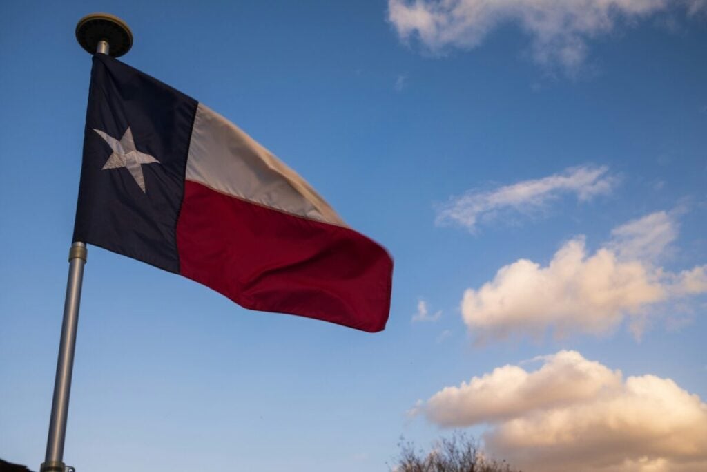 The Texas flag.