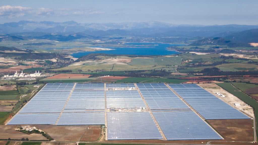 A solar PV project.