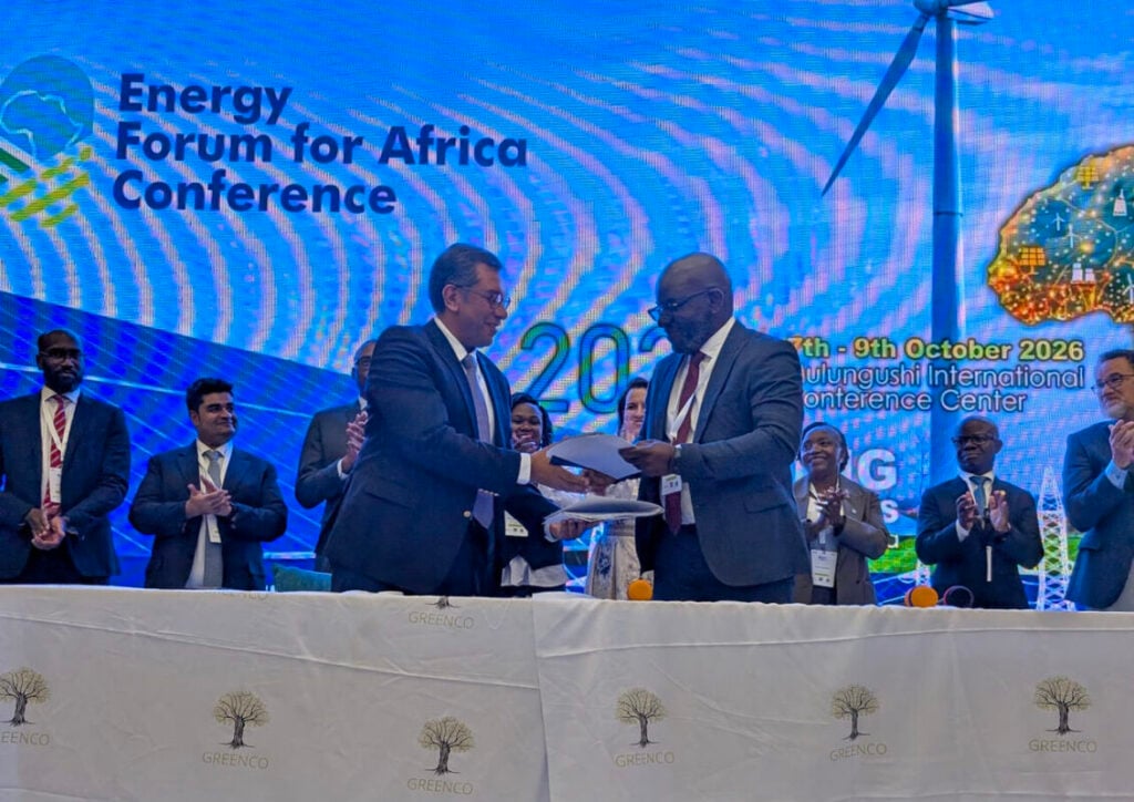 Axian Energy and Africa GreenCo delegates sign offtake agreement at the Energy Forum for Africa event.