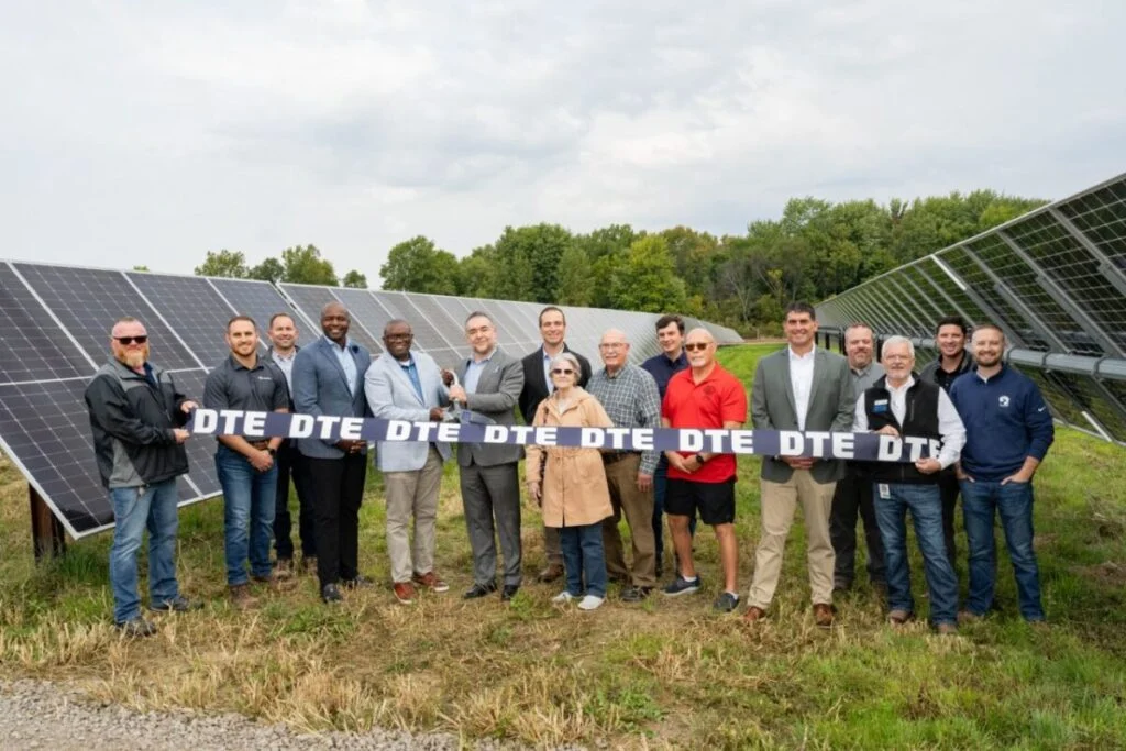 DTE Energy ribbon cutting at 100MW Cold Creek Solar Park in Michigan
