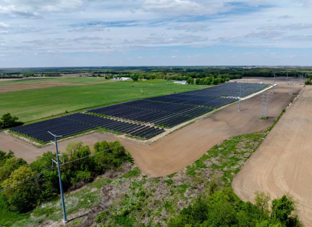 A Pivot Energy solar project.