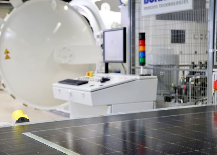The new facility was opened earlier this week at an ex-solar manufacturing facility. Image: Fraunhofer ISE