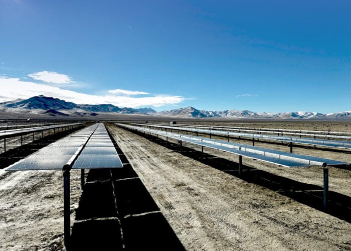 Ground-mount solar trackers.
