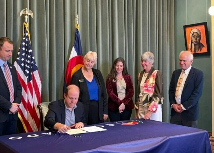The HB26-1007 legislation was signed by Colorado governor Jared Polis. Image: Colorado Solar and Storage Association via LinkedIn.