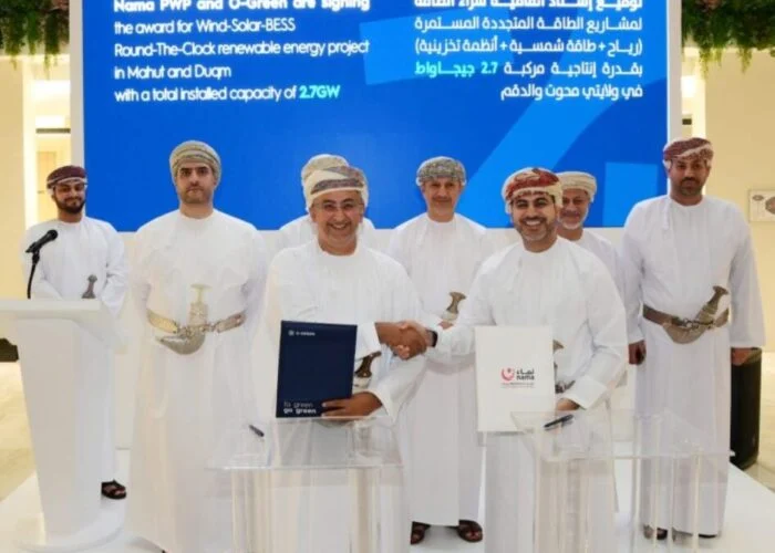 The agreement was signed through Naqaa Sustainable Energy’s O-Green platform with Nama Power and Water Procurement. Image: Naqaa Sustainable Energy.