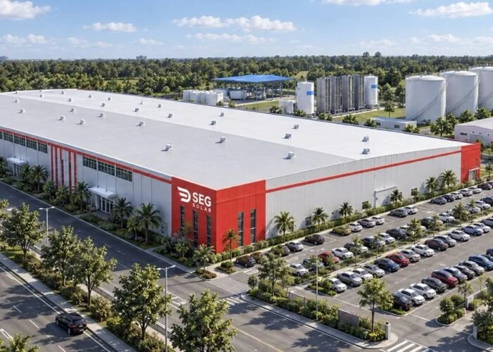 The project is expected to add 4GW of annual cell production capacity and create more than 700 local jobs. Image: SEG Solar.