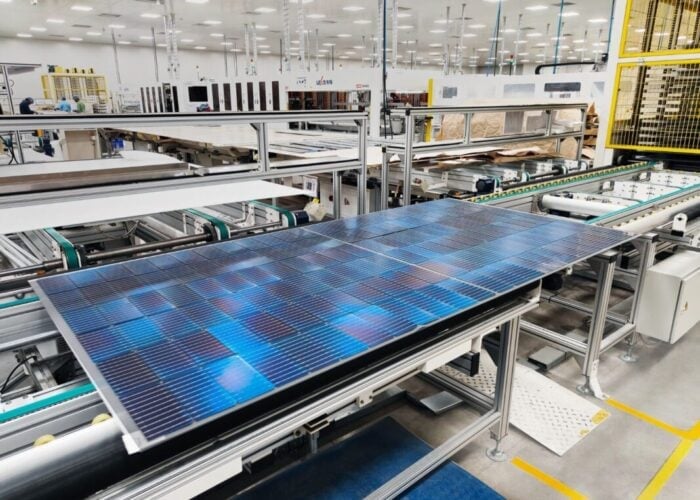 The Telangana facility can produce four G12R zero busbar tunnel oxide passivated contact (TOPCon) modules every 16 seconds, the company said. Image: Premier Energies.