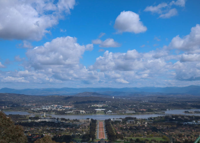 The city of Canberra. Credit: vanblr via Flickr