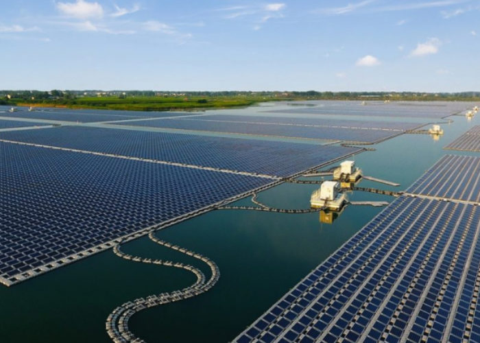 An operational floating PV plant in China. Image: Sungrow Floating.