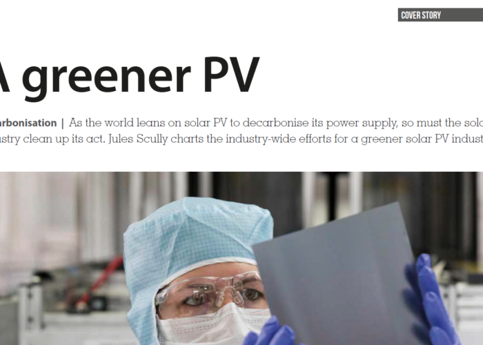 A greener PV