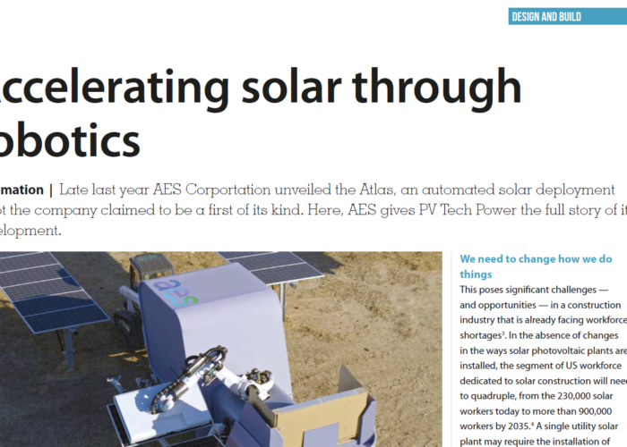 Accelerating solar through robotics