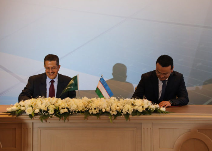 Deals for 1.4GW solar and 1.2GW storage signed between ACWA Power and Uzbekistan. Image: Ministry of Energy, Uzbekistan
