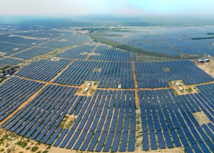 Adani’s 780MWp Kamuthi project in the Indian state of Tamil Nadu. Image: Adani Green Energy.