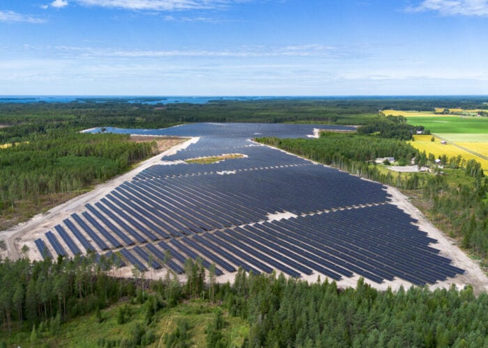 Located in Eurajoki, in Finland’s Satakunta region, the project is owned and operated by Alight and, according to the company, is one of the largest solar projects in Finland. Image: Alight Energy.
