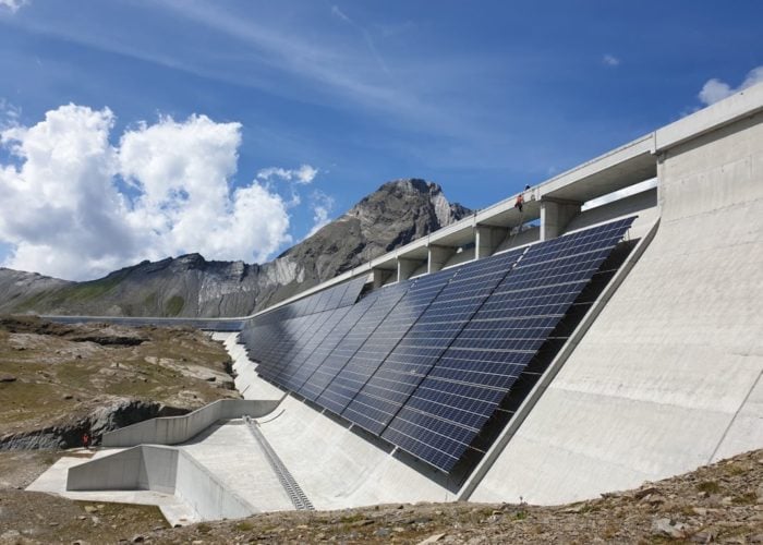 Axpo's 2.2MW AlpinSolar project in Switzerland. Credit: Axpo
