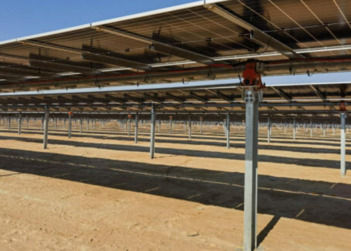 Solar panels in Saudi Arabia.