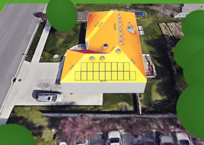 Software from Aurora designing a rooftop solar system. Image: Aurora Solar.