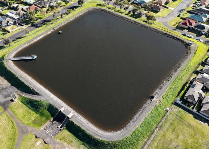 Wannon Water's Brierly Basin in Warrnambool, Victoria. Image: Wannon Water.