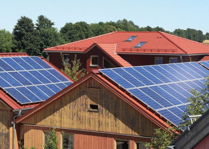 Rooftop solar panels in Germany.