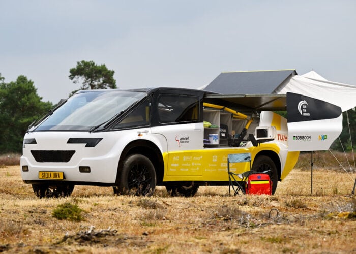 The Eindhoven University of Technology's 'Stella Juva' solar-powered ambulance.