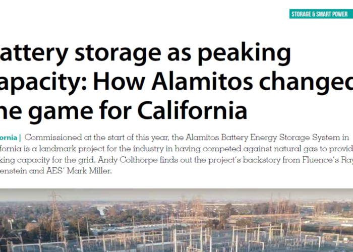 Battery storage as peaking capacity How Alamitos changed the game for California