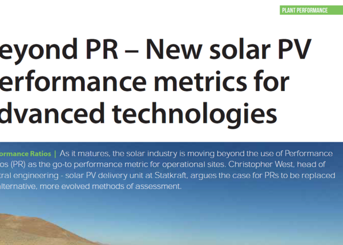 Beyond PR – New solar PV