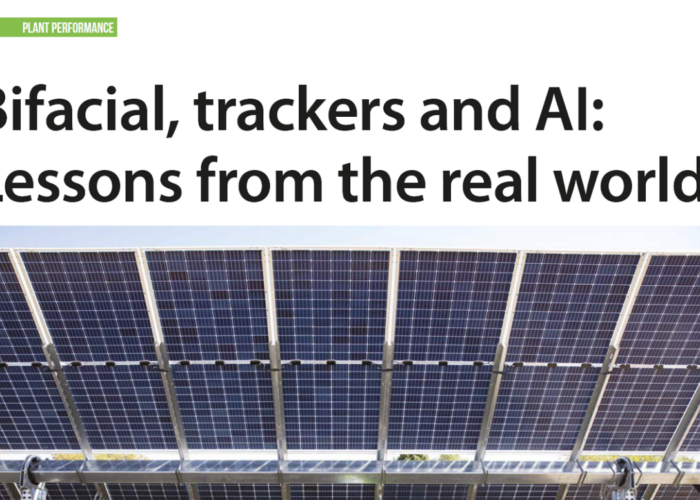 Bifacial, trackers and AI Lessons from the real world