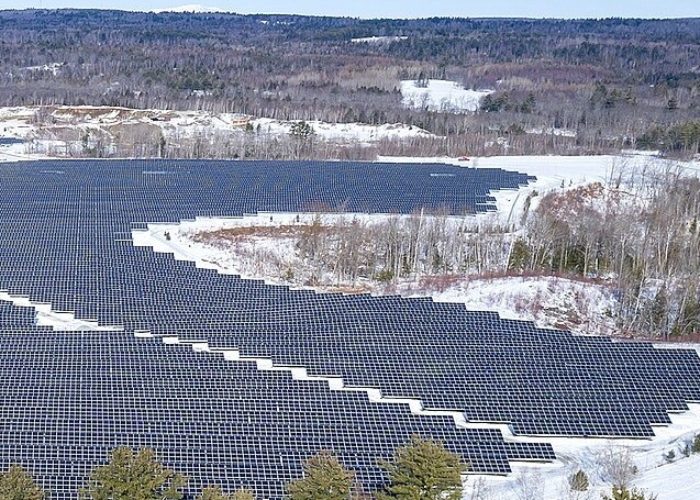 A 27MW solar project from Borrego in Maine. Image: Borrego.