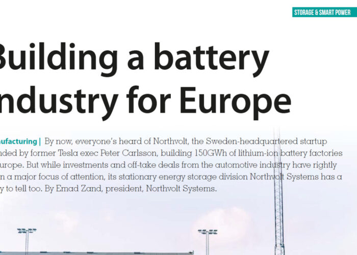 Building a battery industry for Europe