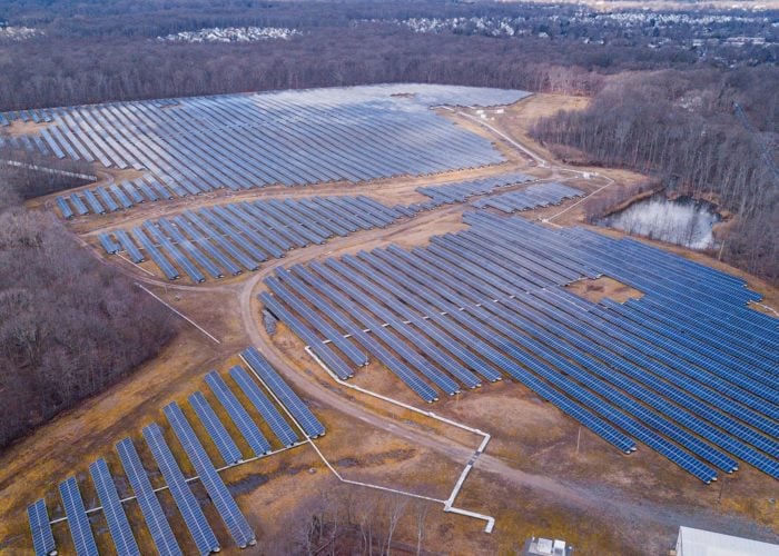 A 13MW solar project that was recently installed by CEP Renewables at a former New Jersey landfill. Image: CEP Renewables.