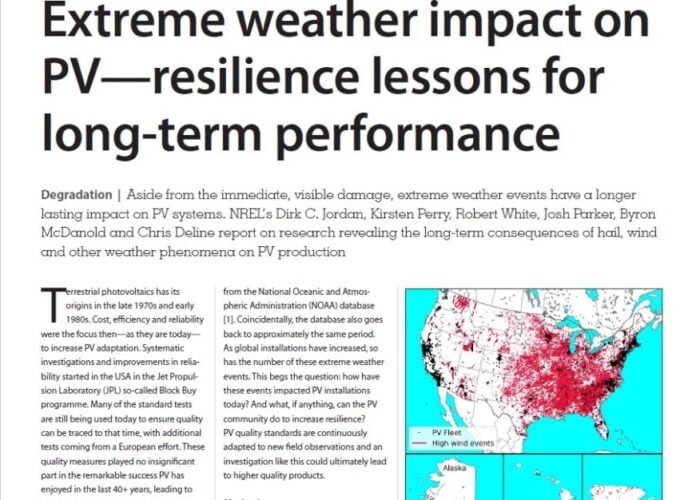 Cover Story - Extreme weather impact on PV