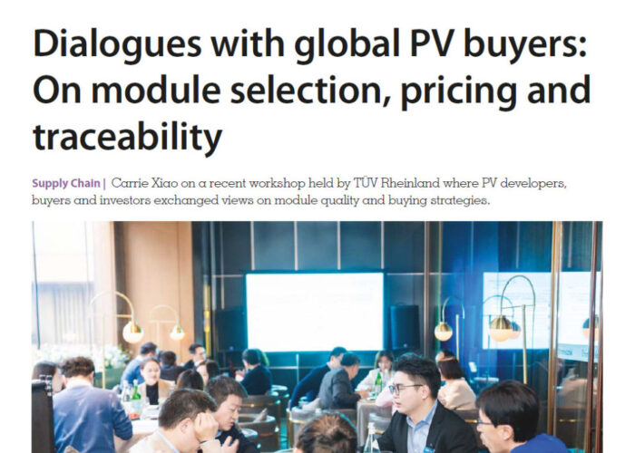 Dialogues with global PV buyers