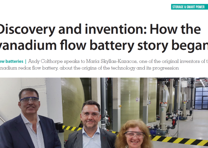 Discovery and invention-How the vanadium flow battery story began