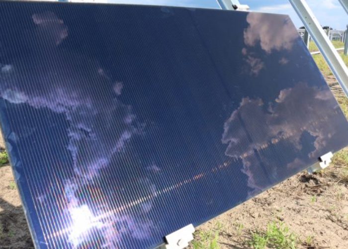 Disney_first_solar_inc_series4_project_1st_module_installed