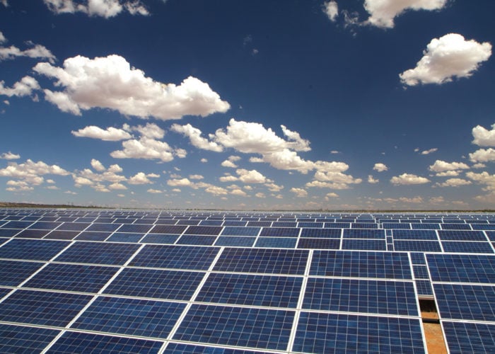 The Droogfontein solar plant in South Africa.