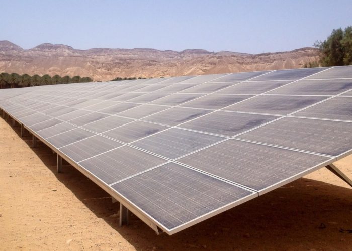 Soiled modules belonging to a 40 MW plant in Israel
