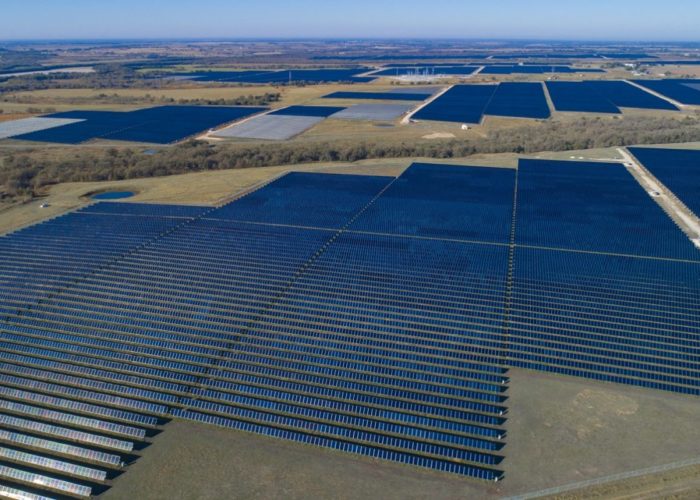 The 163MW Elm Branch project in Texas was developed by Lightsource bp and features First Solar’s Series 6 modules. Image: Lightsource bp.