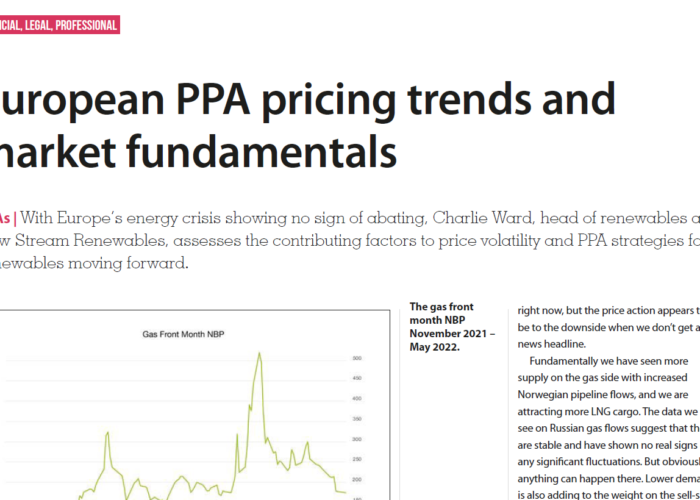 European PPA pricing trends and market fundamentals