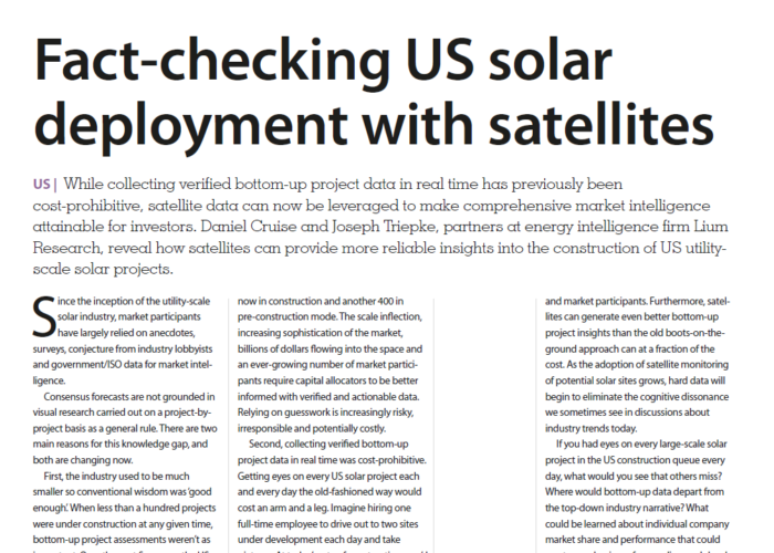 Fact-checking US solar deployment with satellites