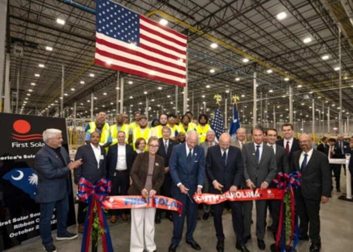 First Solar expects the Gaffney facility’s capacity to double to 3.4GW upon completion of the second phase in mid-2027. Image: First Solar via Businesswire.
