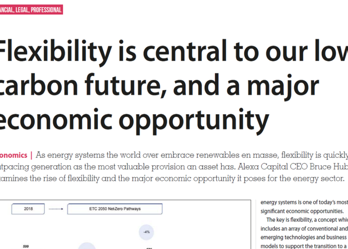 Flexibility is central to our low carbon future, and a major economic opportunity