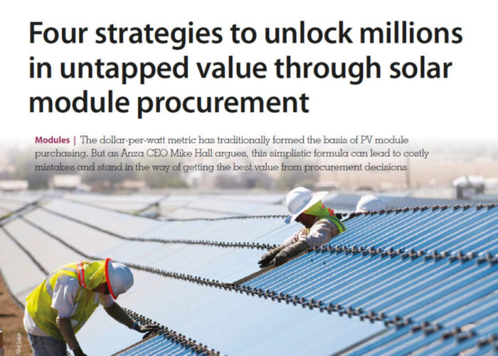 Four strategies to unlock millions in untapped value through solar module procurement