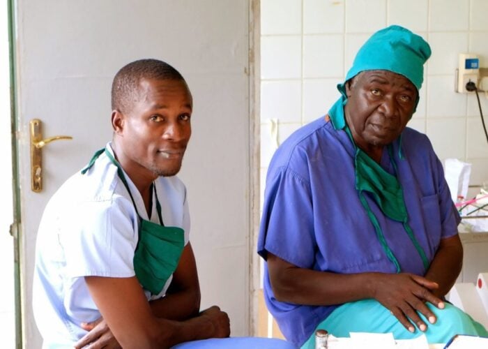 Gallery- Dr Peter and Mr Waibi the anaesthetist