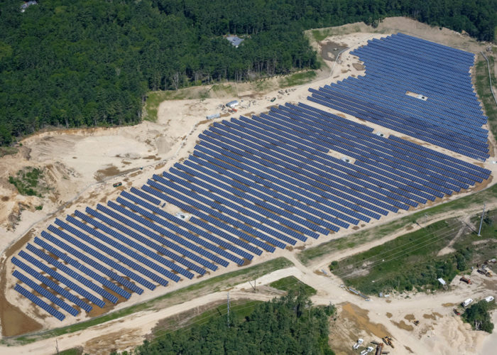 A solar facility in the US state of Massachusetts. Credit: Greg M. Cooper via Borrego Solar and SEIA